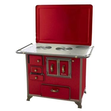 Imagem de Fogão Lenha Venâncio 3BGDTVERM Barrocos Gabinete N3 Vermelho