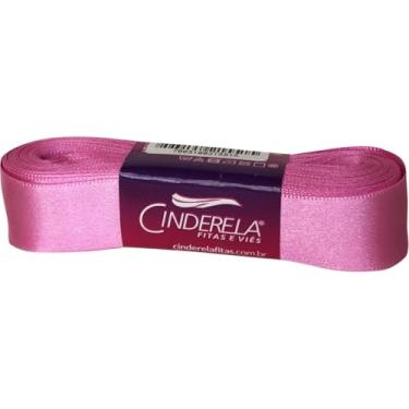 Imagem de Cinderela Fitas Fita de Cetim Simples Face, 22 mm, Rosa Chiclete, Peça de 10 Metros
