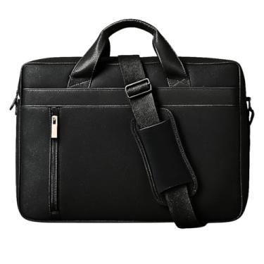 Imagem de Pasta Bolsa de Ombro Social Executiva Luxo Para Notebook (Bolsa Notbook Pasta de Ombro Preta)