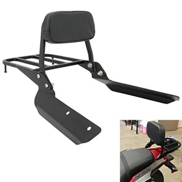 Imagem de Motaux Passenger Sissy Bar com bagageiro encosto para Honda CTX700 CTX700D CTX700N 2014-2018, preto