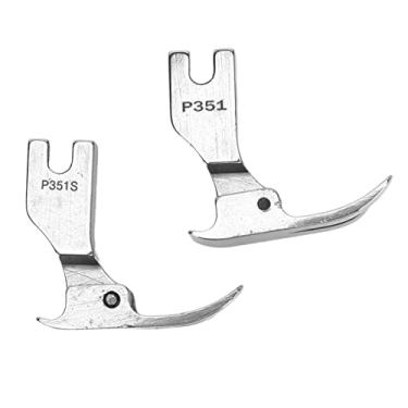 Imagem de Calcador de zíper dividido, 2 peças, pé profissional de substituição de aço para máquina de costura, pé de pressão para fábrica