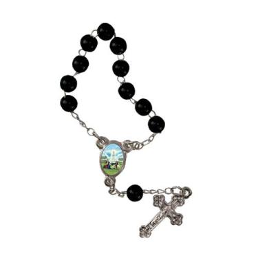 Imagem de 50 Unidades Mini Terço com Foto de Nossa Senhora de Fátima - SJO Artig