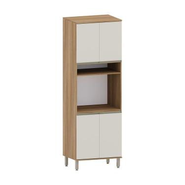 Imagem de Paneleiro 70cm 4 Portas Com Espaço Para Forno E Micro-ondas Avelã/areia