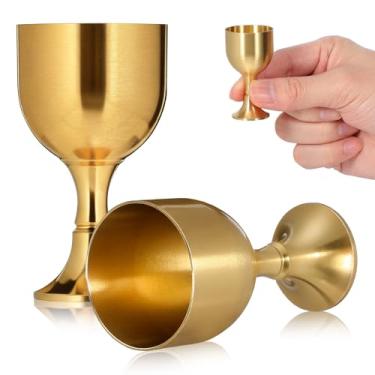 Imagem de PRETYZOOM 2 peças copo de vinho altar liga de cobre cálice de altar copo de metal artesanato garrafa de oferta de água decorativa