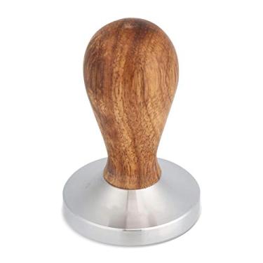 Imagem de HEEPDD Ferramenta de Prensa de Grãos de café Expresso, Confortável, para Amantes de café, 58mm, Madeira, Aço Inoxidável, Calcadeira de, Necessidades Diárias Domésticas