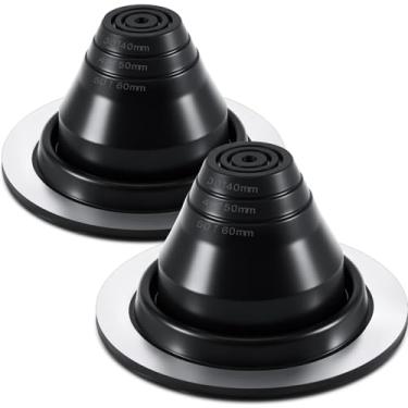 Imagem de Yaocom 2 peças #1 Bota de ventilação intermitente de tubo de teto de metal para Od 1/10.2 cm a 5.1 cm, 4-3/4 Epdm Macaco flexível para telhado (2 peças, tubo Od 1/10.2 cm a 5.1 cm, 4-3/4 polegadas de