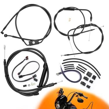 Imagem de TIGERSGATE Kit de cabos Sportster de 40,6 cm para cabide macaco estendido CAN-Bus/fios de seta/embreagem/cabos do acelerador/linha de freio para Harley 2014-2024 com ferro ABS XL XLH 883 1200 50