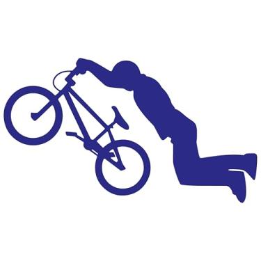 Imagem de Adesivo Decorativo BIKE BICICLETA BICICROSS Ideal para notebook carro portas Paredes Quarto Infantil vários tamanhos (AZUL MARINHO, 78,7x45cm)