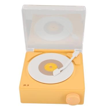 Imagem de Ymiko Despertador retrô Com Som Estéreo Nítido, Relógio de Mesa Eletrônico Compacto para Quarto, Alto-falante Sem Fio Multifuncional para Uso Doméstico (Amarelo)