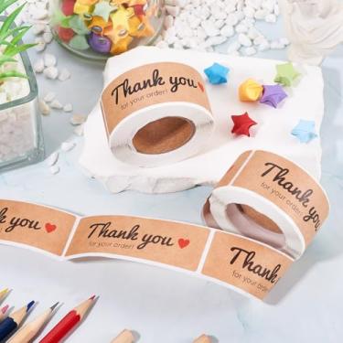 Imagem de 240 peças/2 rolos de etiquetas de agradecimento, adesivos de papel autoadesivos, etiquetas adesivas para envelopes, envelopes com bolhas, sacos Ppaer, acessórios de artesanato faça você mesmo, vintage