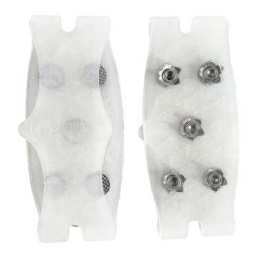 Imagem de Aymzbd 2 Pares de Cravos Antiderrapantes para Sapatos, Galochas com 5 Garras para Atividades Ao Ar Livre, Garras de 5 Dentes para Neve E Gelo, Claro