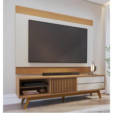 Imagem de Rack Bancada Veneza com Painel Nilo 2mt Para TV até 75 Polegadas Freij