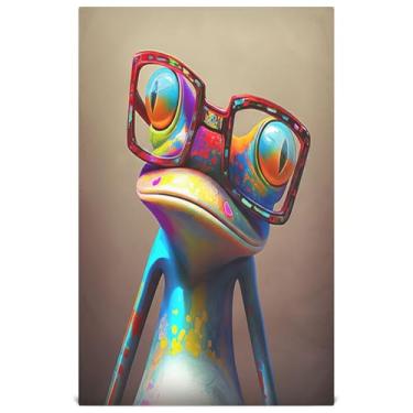 Imagem de Joisal Copos de sapo coloridos, toalhas de prato decorativas engraçadas para cozinha, toalhas de chá fofas para lavar louças, absorvente de banheiro, 45 x 71 cm, 4 pacotes