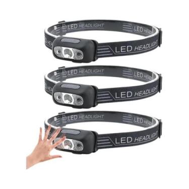 Imagem de Lanterna De Cabeça Mini LED Com Indução, Portátil E Recarregável Para 