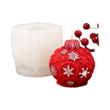 Imagem de Molde De Silicone Para Lanterna De Natal Em Forma De Alce 3D, Vela Aro