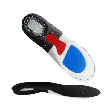Imagem de Palmilha Esportiva Unissex De Silicone Com Suporte De Arco Em Gel Para