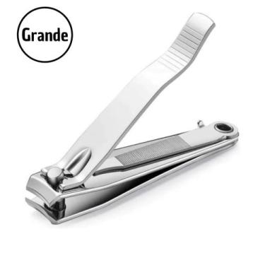 Imagem de Cortador de Unhas Grande com Lixa em Aço Carbono p/ Cortar Unha do Pé 