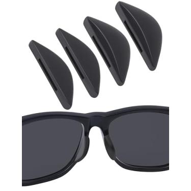 Imagem de BLAZERBUCK Almofadas de nariz de substituição para óculos de sol Ray-Ban RB4165 54 mm - preto padrão + ponte baixa preto