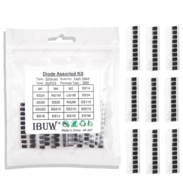 Imagem de Kit De Diodos SMD Sortidos 200PCS SS110 SS220 SS210 SS310 SS510 SS16 S