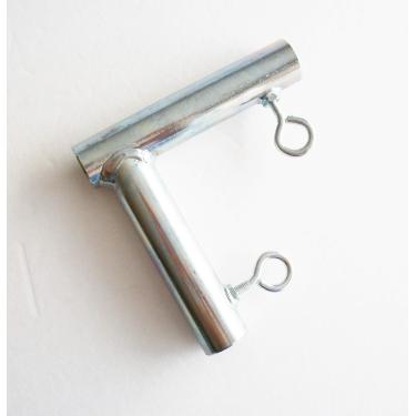 Imagem de Golden Valley Tools & Tarps Encaixe de dossel deslizante em forma de L de 2 vias (FVOL) - Serve para tubo EMT de 1 3/20.3 cm ou trilho superior de cerca de elo de corrente que tem um diâmetro externo