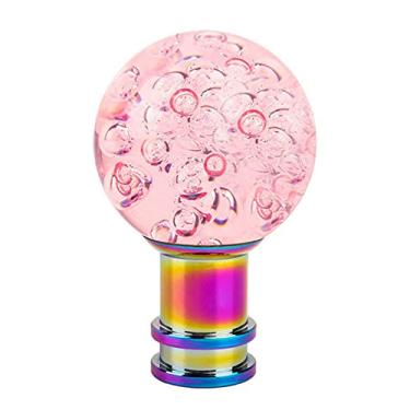 Imagem de Acouto Botão de Mudança de Bolha de Cristal Acrílico, Bola Redonda, Acessório de Carro Transparente Com 3 Adaptadores (8mm 10mm 12mm) para a Maioria Dos Carros