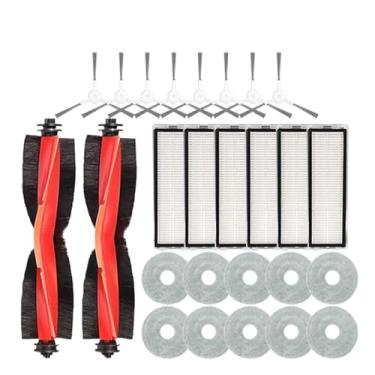 Imagem de Hujscufdjy Compatível com Xiaomi S10+ / S10 Plus, acessórios de aspirador de pó de robô escova lateral escova lateral filtro hepa esfregão pano pano de substituição peças sobressalentes (J)
