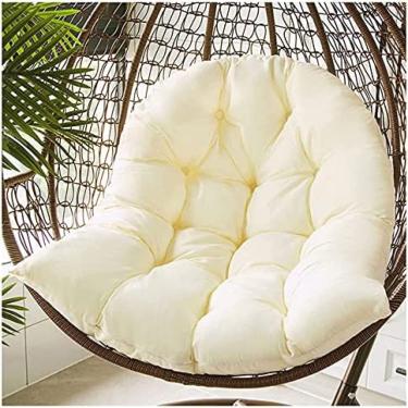 Imagem de Almofadas De Assento De Cesta De Suspensão De Vime Rattan Almofadas De Cadeira De Ovo Suspensas Para Varanda De Pátio Cadeira De Suspensão De Cadeira De Balanço Ao Ar Livre Almofadas De Balanço,Br