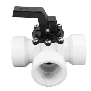 Imagem de TOPINCN Válvula de Desviador de 3 Vias, Peça de Substituição Plástica da Válvula de Deslizamento do Controle de água Dos Termas da Piscina Com Linha Fêmea de G1-1/2in para 4715