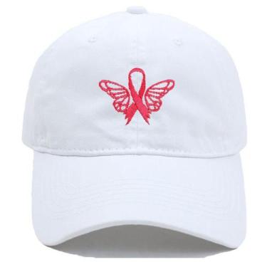 Imagem de Boné de beisebol de algodão com fita borboleta bordado ajustável - Yiw