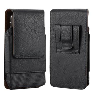 Imagem de Suporte de celular para cinto para iPhone 17 17 Pro 16 Pro 16e 15 15Pro 14 13 12 11 Xs 10 X XR, bolsa de couro premium para telefones com clipe de cinto para celular