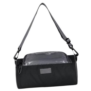 Imagem de Aymzbd Bolsa para Bicicleta Bolsa para Guidão de Bicicleta Bolsa para Celular com Tela Sensível Ao Toque Bolsa para Armazenamento de Ciclismo à Prova D'água, preto