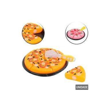 Imagem de Kit Cozinha Infantil 8 Peças Pizza Bolo tiras autocolantes Brinquedo F