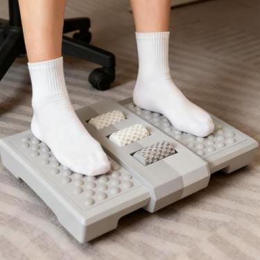 Imagem de Apoio de Pé Ergonômico Gangorra Antiderrapante para Escritório e Home Office – Conforto, Circulação e Relaxamento Pernas