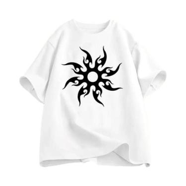 Imagem de Camiseta De Jogo Unissex Oversized, Camiseta Casual De Manga Curta Par