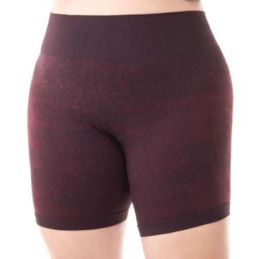 Imagem de Short Fitness Plus Granulado Jacquard Açaí Zee Rucci - Trend, G3