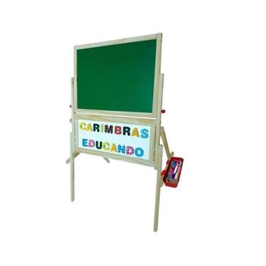 Imagem de Brinquedo Educativo Lousa Quadro Magnético 3 em 1 Divertido Criativo -