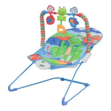 Imagem de Cadeira De Descanco Balanco Vibratoria E Musical Sapinho Azul Zippy To