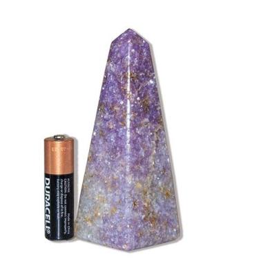 Imagem de Obelisco Lepidolita Mica Pedra Natural 10 a 11cm Classe C - Cristaisde