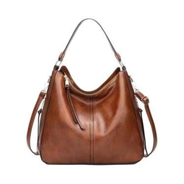 Imagem de Bolsa de Ombro Feminina de Couro Didabear - Grande Capacidade, Estilo 