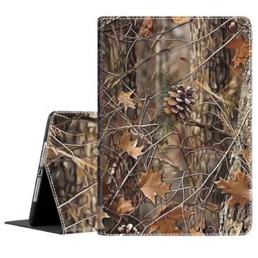 Imagem de Capa para Samsung Galaxy Tab S10 Lite/S10 FE 2025/ S9 FE 27.7 cm/ S9 27.9 cm 2023, capa dobrável de encaixe fino com hibernar/despertar automático para Galaxy Tab S10 Lite, camuflagem selva