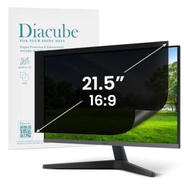 Imagem de DIACUBE Filtro de tela de privacidade de computador de 21,5 polegadas para monitor de LED widescreen com proporção de 16:9 – Compatível com monitores curvos - Proteção para os olhos | Anti-UV |