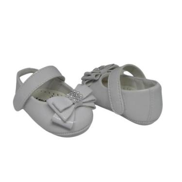 Imagem de Sapatinho de Bebe Sapatilha Laço Luxo Feminina Infantil Menina Manozin