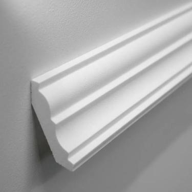 Imagem de Moldura Roda Teto em EPS Anti Chamas Com Acabamento Acetinado Premium 