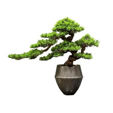 Imagem de Plantas falsas bonsai árvore falsa vegetação paisagismo sala de estar entrada de casa ornamentos decorativos decoração bonsai mesa decoração decoração