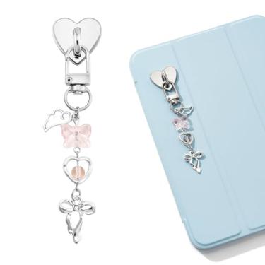 Imagem de WOZEAH Correntes charmosas para Kindle, acessórios de pulseira de telefone para leitores amantes de livros, pingentes compatíveis com E-Reader, Liga metálica, Sem Pedra Preciosa