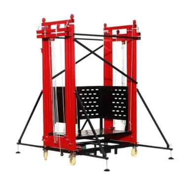 Imagem de Plataforma de andaime elétrico móvel para elevador de carga, decoração de construção de casa, escalada, andaime elétrico dobrável (4M)
