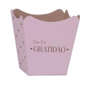 Imagem de Cachepot Paper Decorado Pote 15 Essência Rosa Quartz 1 Pacote com 10 -