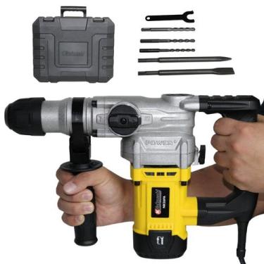 Imagem de  Martelo Rotativo Rompedor 1800W Profissional 7J com Maleta e Acessóri