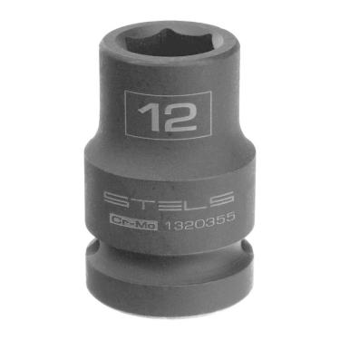 Imagem de Soquete Impacto 1/2`` 12mm Crmo Stels Encaixe Sextavado