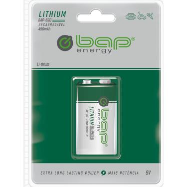 Imagem de Bateria Recarregável 9 V Bap-690 Lithiun 450mah 500 Recargas